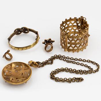 KALEVALA KORU, "Vikingasmycken", 5 delar, brons.