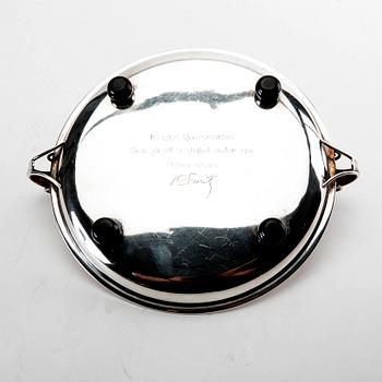 A Swedish 20th century  silver charger mark of GAB 18938 weight 566 grams.