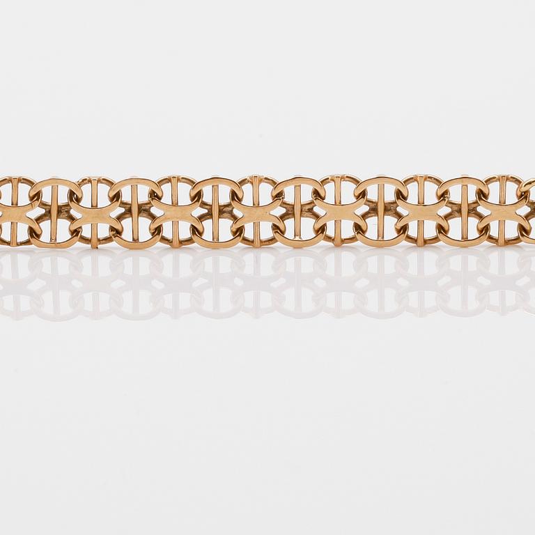 ARMBAND, 18K guld, svenska stämplar, 1946. Vikt ca 11 g.