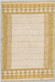 MATTA, dubbelvävd, möjligen Kasthall, 1900-talets mitt. Ca 180 X 119 cm.