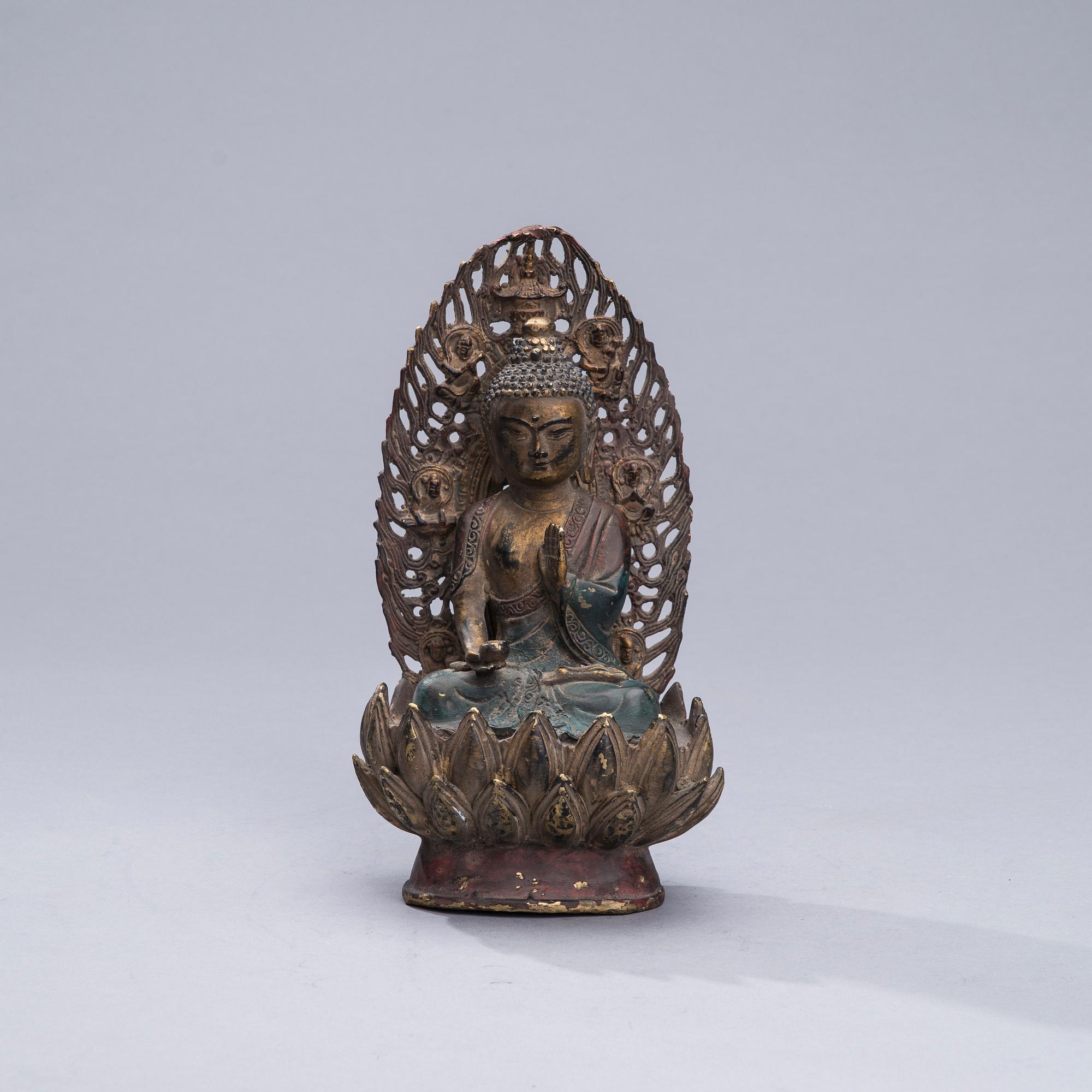BUDDHA, metall, Kina 1900-talets senare hälft.