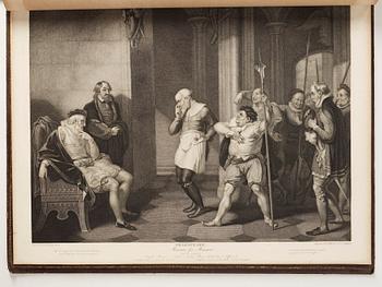 Books, 2 volumes, "The Dramatic Works of Shakespeare", John & Josiah Boydell, London, 1803.