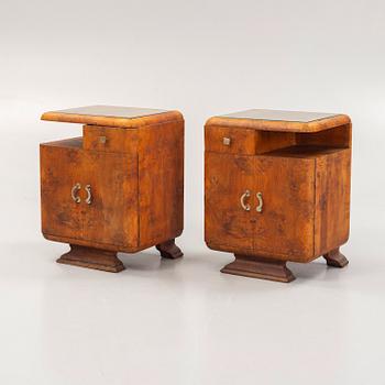A pair of smoking tables, 1930's.