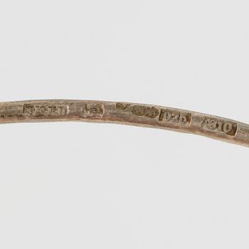 Lars Arby, two necklaces, sterling silver, Gothenburg 1976 and 1973.