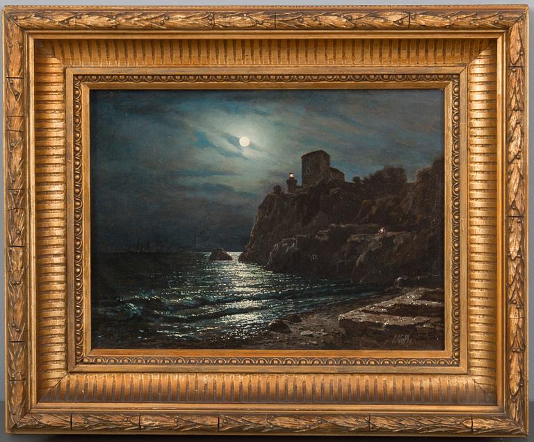 Lev Feliksovic Lagorio, MOONLIGHT SEALANDSCAPE.