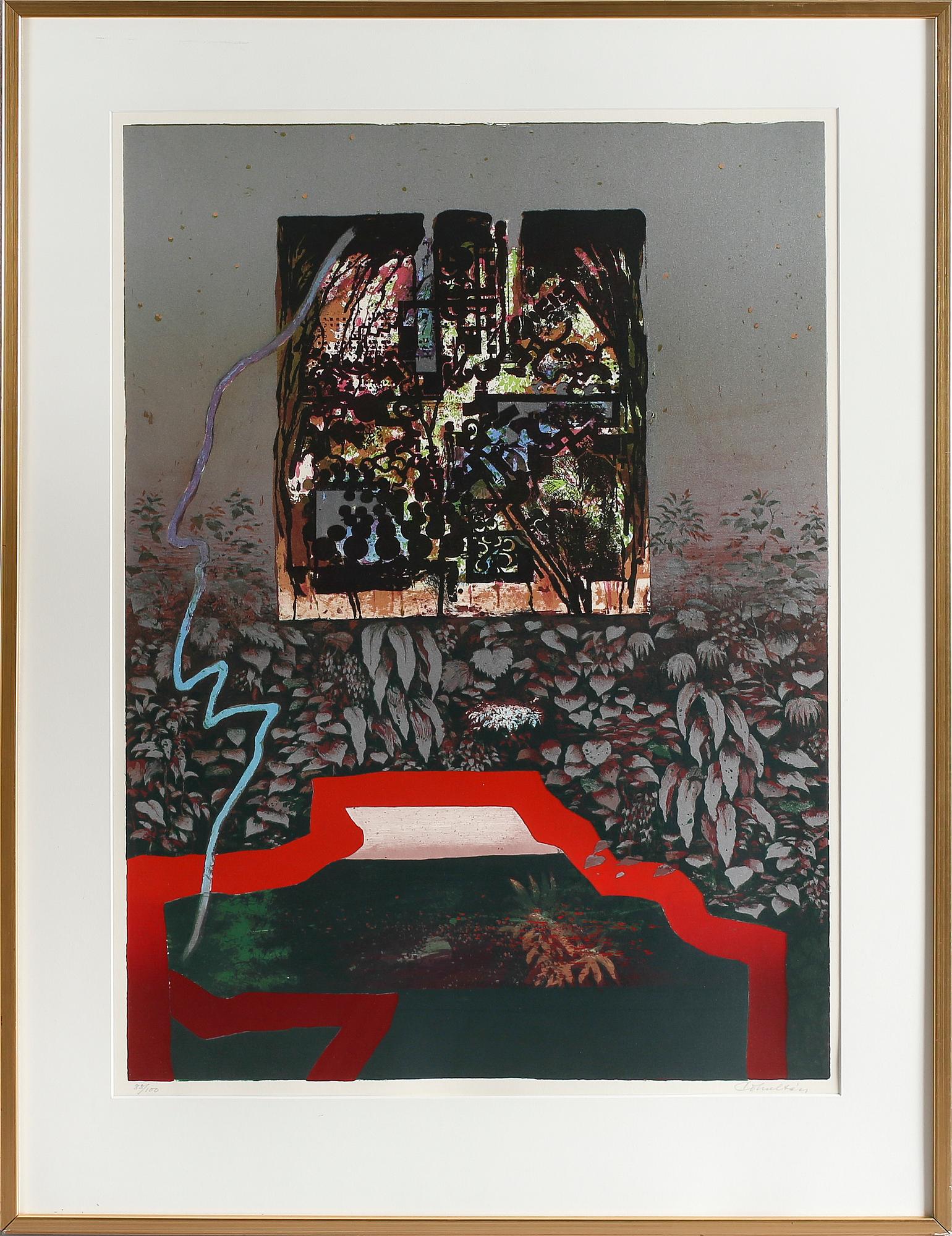 CARL OTTO HULTÉN, färglitografi, signerad och numrerad 88/100.