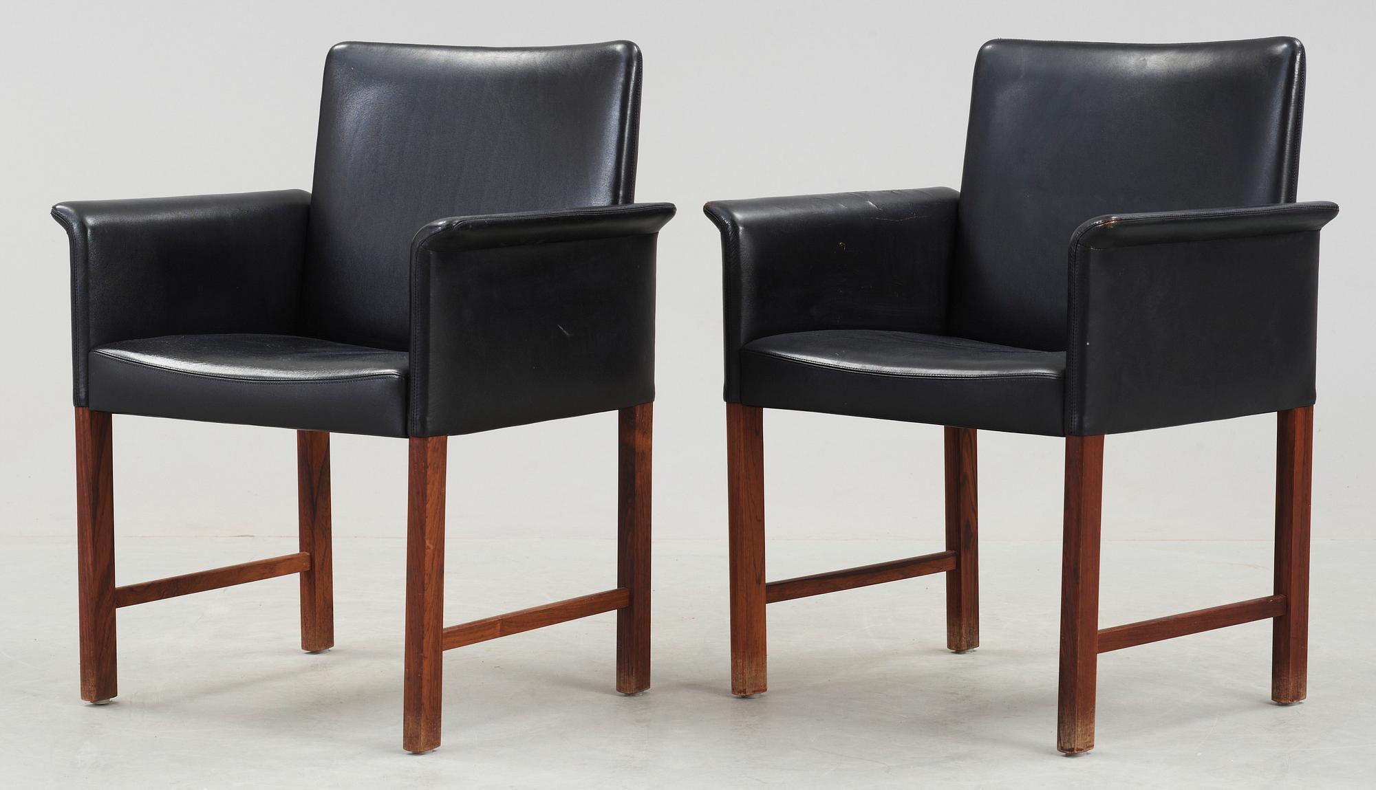 KARMSTOLAR, ett par, Hans Olsen, CS Möbler, 1960-tal.