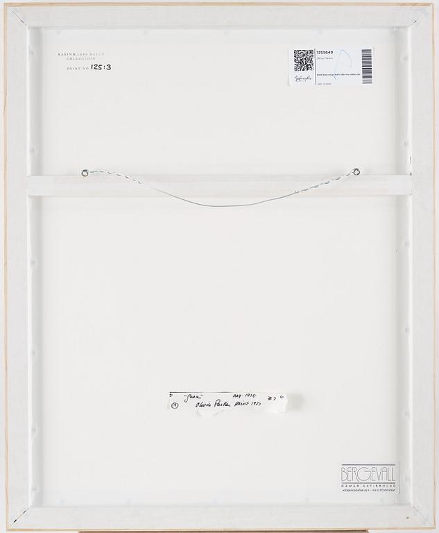 Olivia Parker, photograph signed ed. 7 on verso.