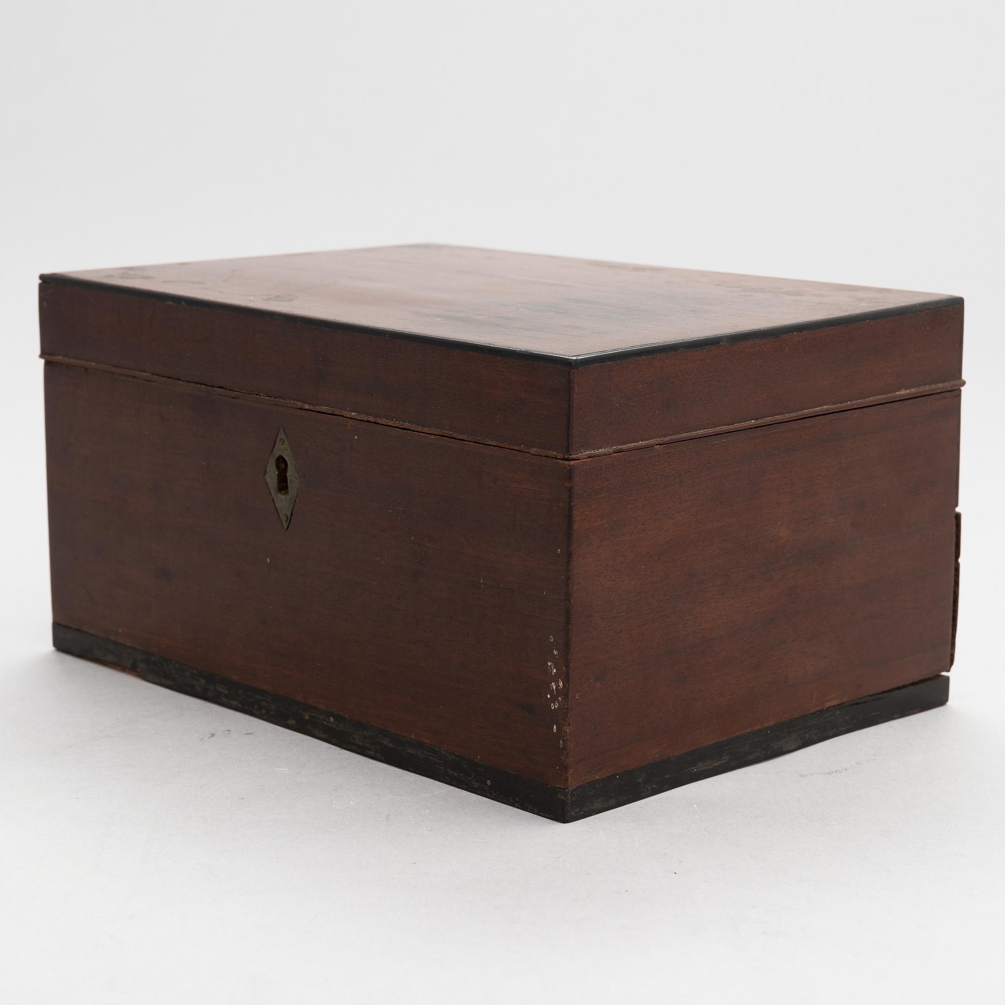 Läkemedelslåda, 1800-talets mitt.