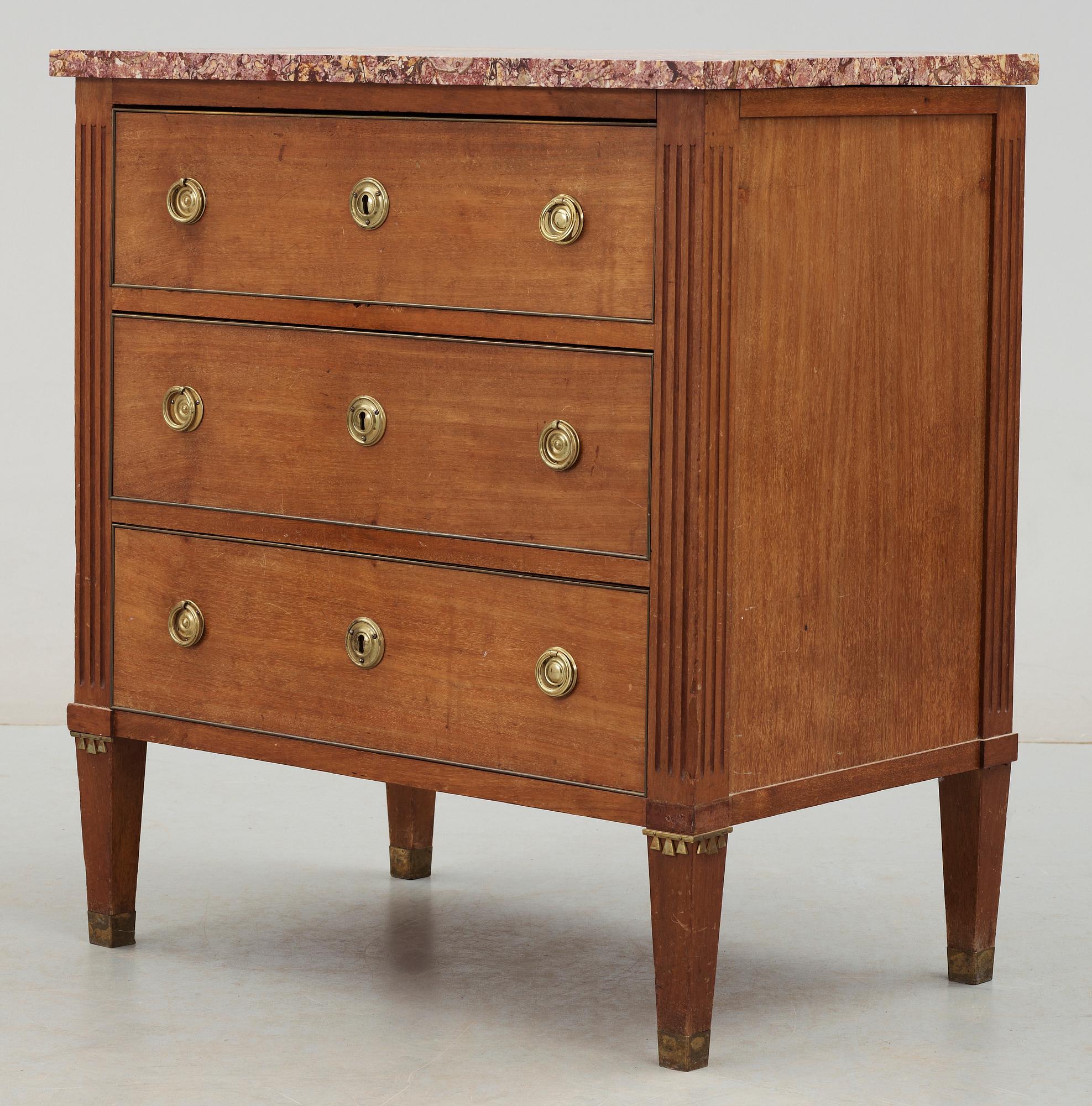 BYRÅ, gustaviansk stil, 1800-talets slut/1900-talets början.