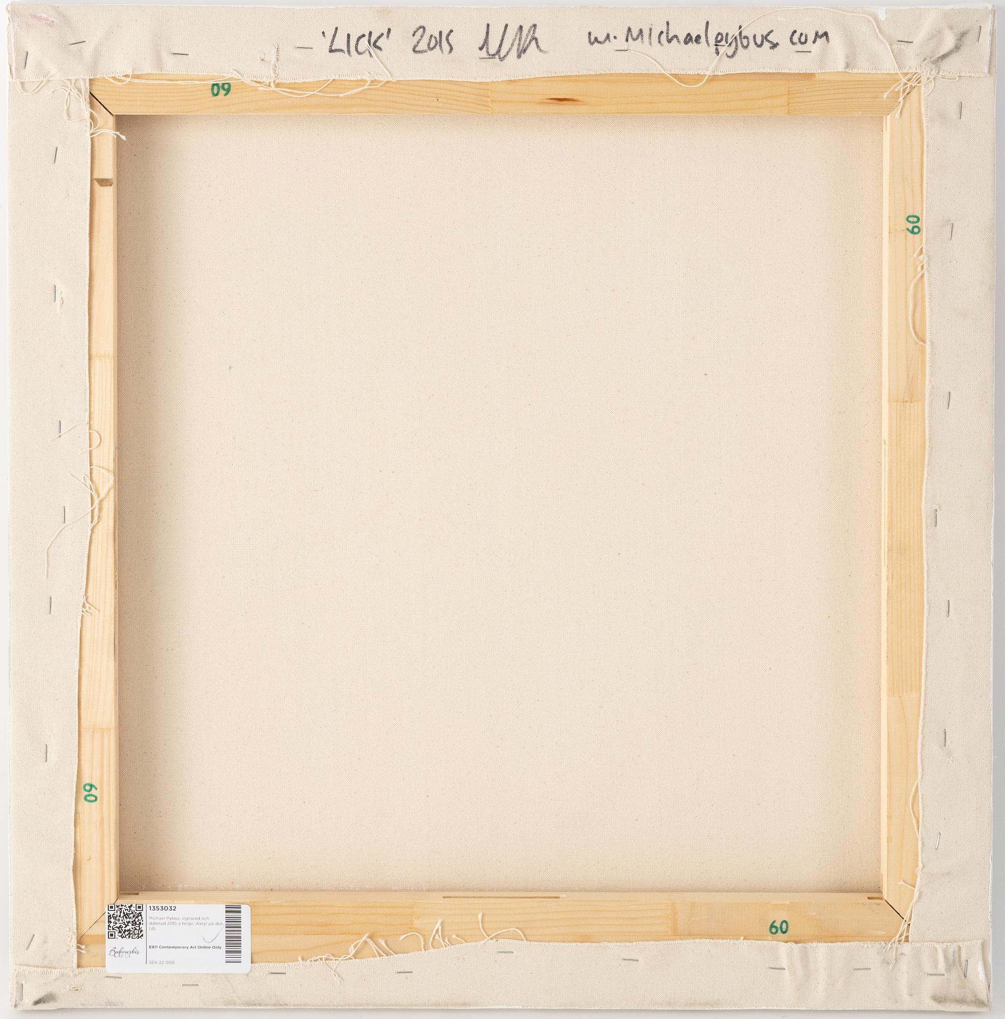 Michael Pybus, signed and dated 2015 on verso. Acrylic on canvas.