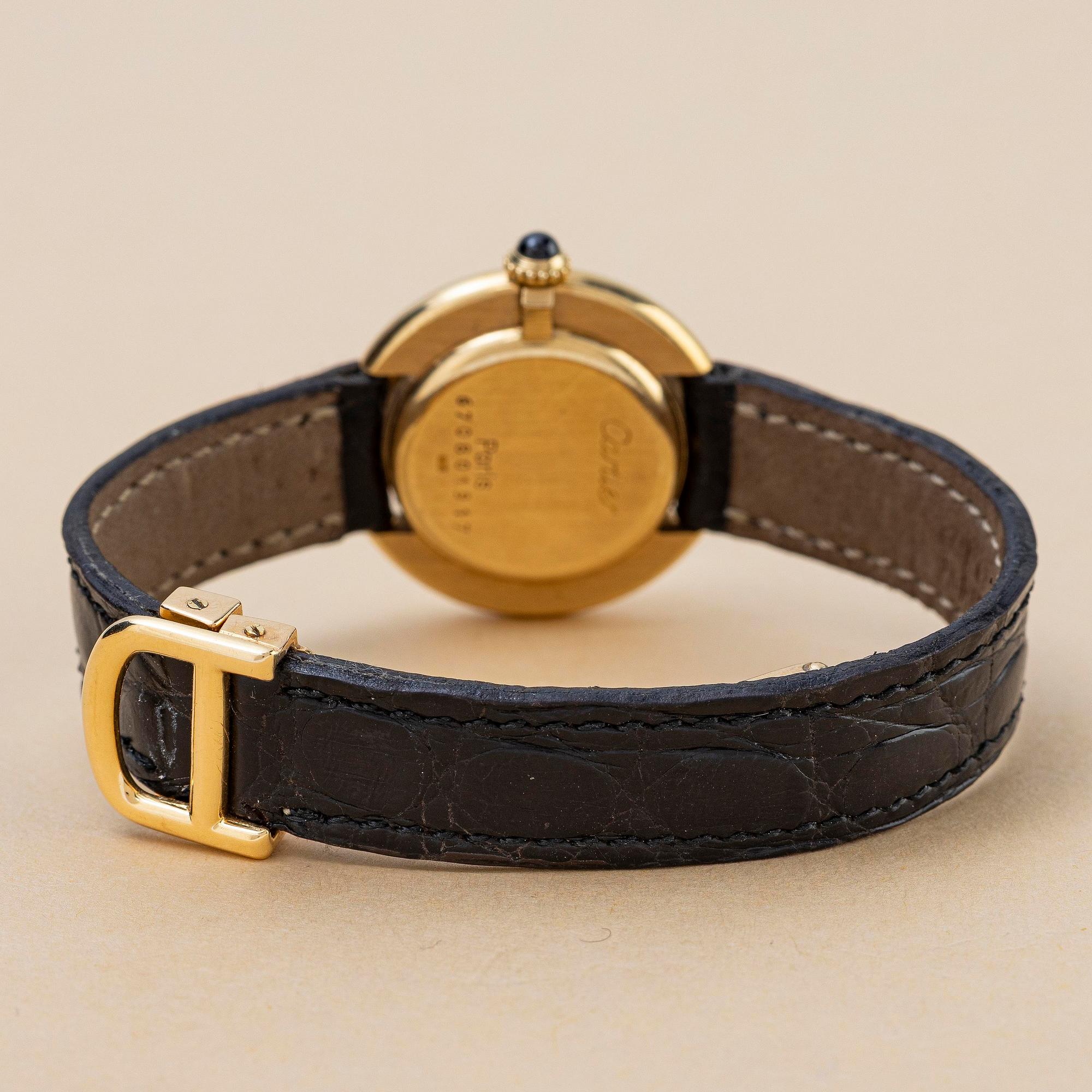 Cartier, Vendôme, "Paris Dial", "Small model", ca 1980.