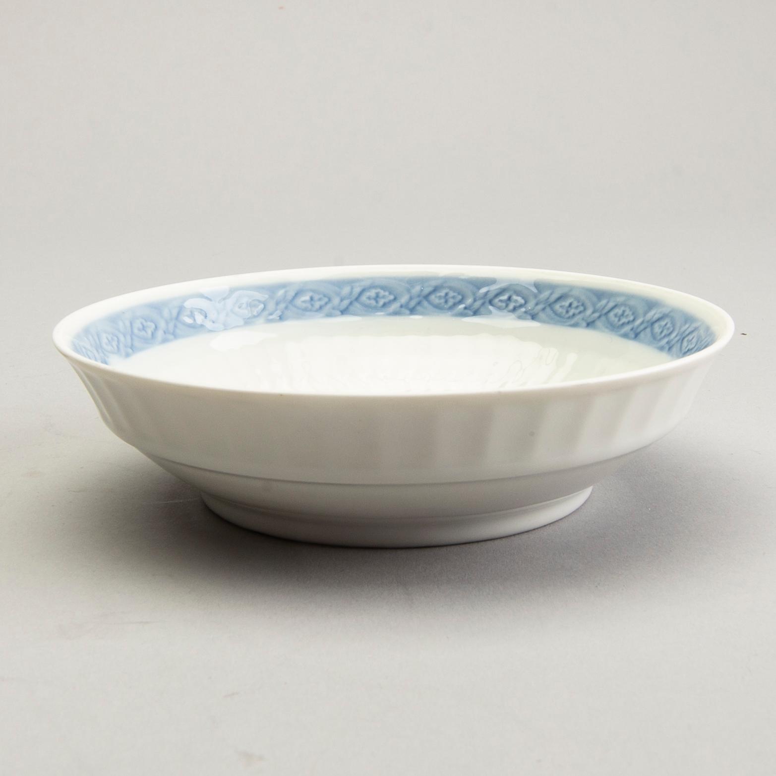 Arnold Krog servis 42 dlr "Blå vifte" Royal Copenhagen Danmark porslin 1900-talets andra hälft.