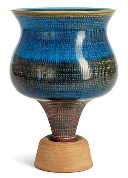 417. A Wilhelm Kåge 'Farsta' stoneware vase, Gustavsberg studio 1957.