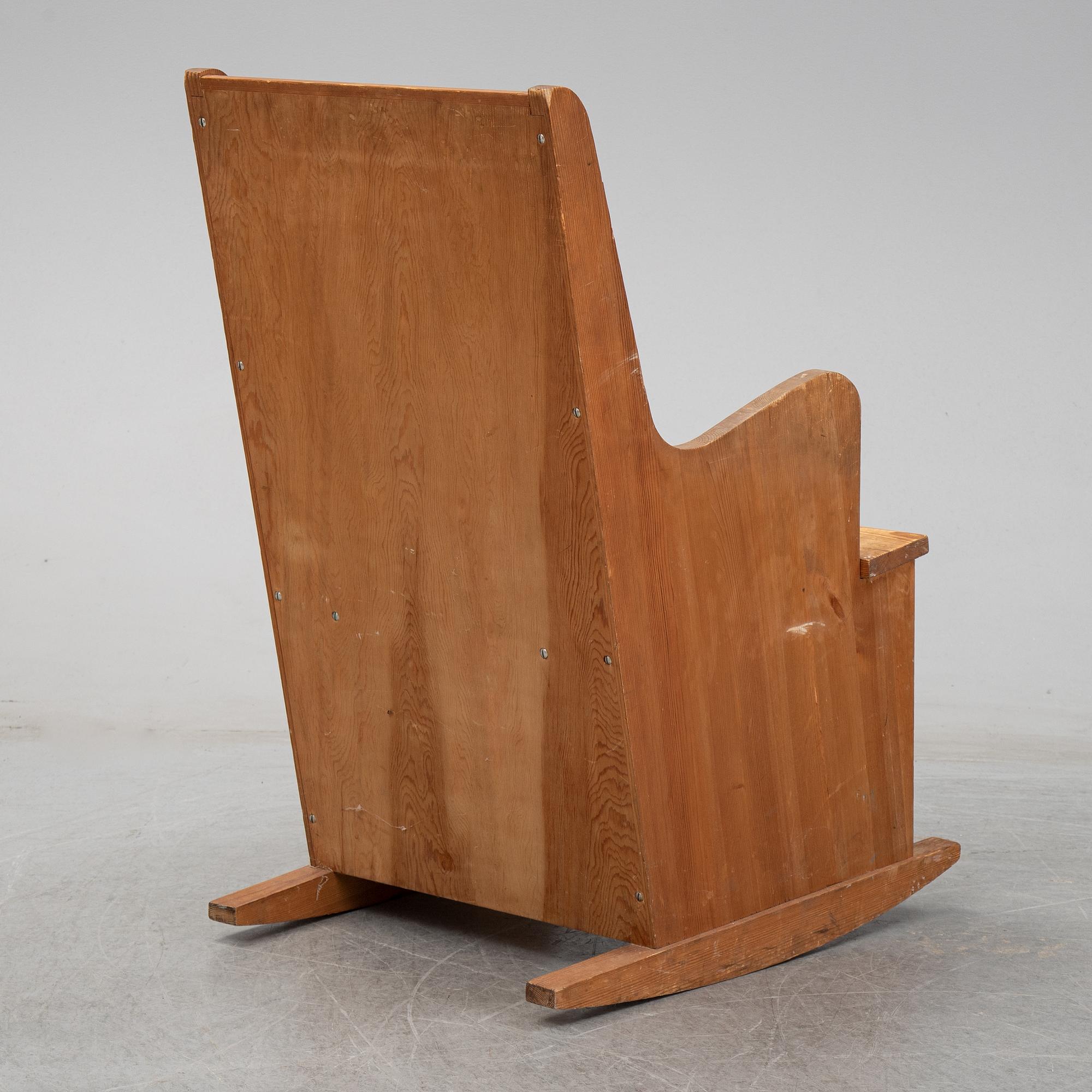 Axel Einar Hjorth, a rocking chair, version of the  "Lovö" model, mid 1900's.