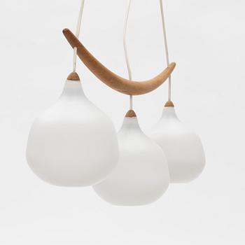 Uno & Östen Kristiansson, ceiling lamp, "Bananen", Luxus, Vittsjö.