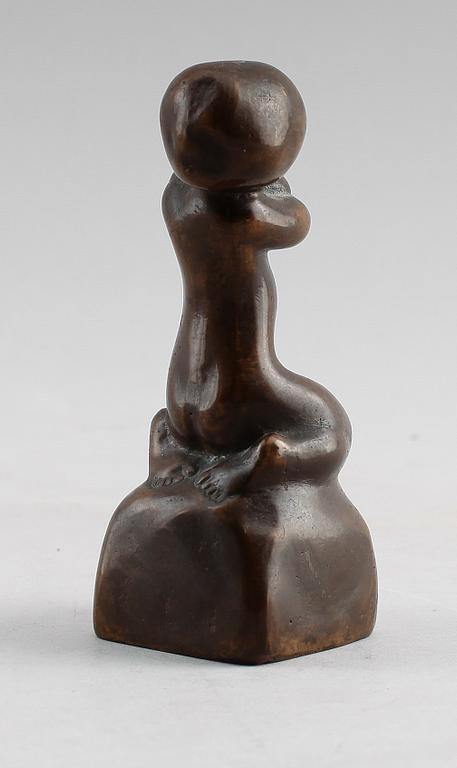 ANDERS OLSON, skulptur, brons, signerad.
