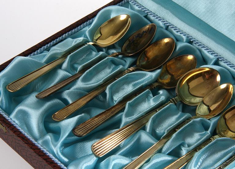 PARTI SILVER, 28 delar, mestadels Sverige, 1900-tal. Tot. vikt 490 g.