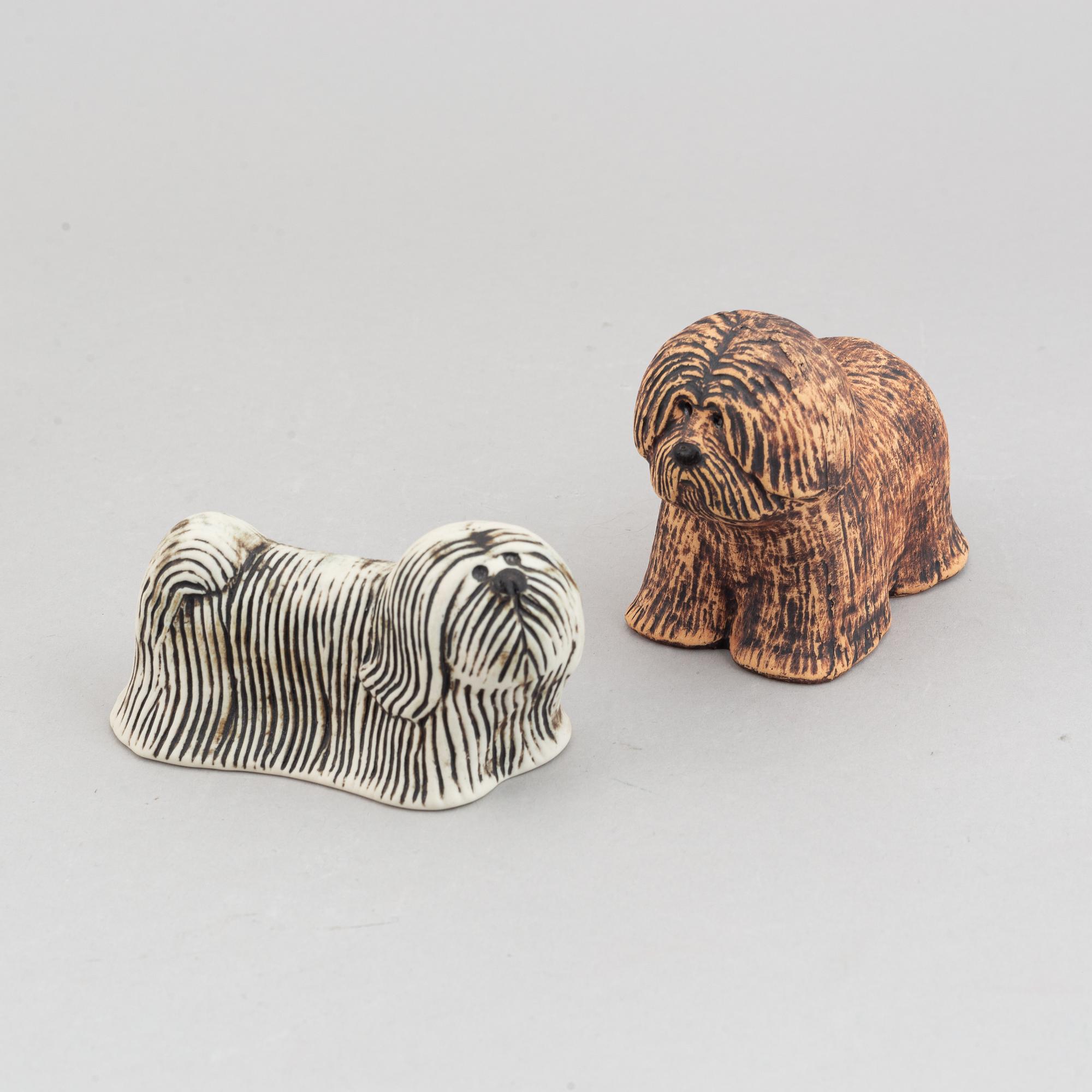 Lisa Larson, six stoneware figurines, for Gustavsberg.