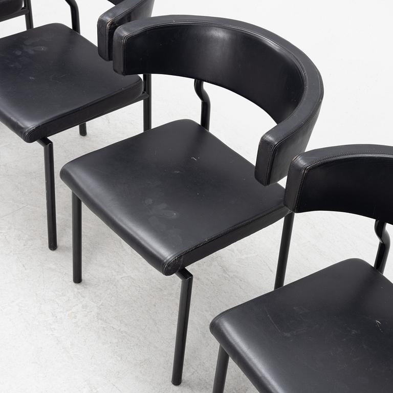Love Arbén, four "Aron" chairs, Lammults, Sweden, 1990's.