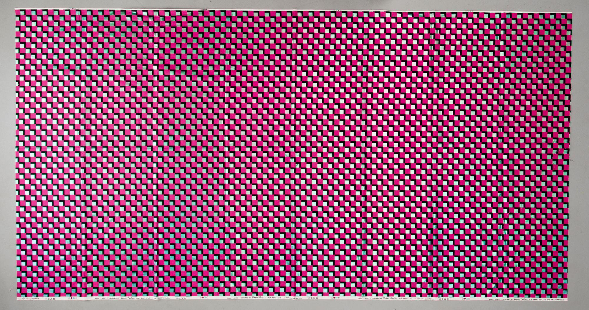 TEXTIL, bomull, "Mira Terzo" Verner Panton.