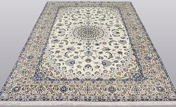 Matta, Nain part silk, sk 9LAA, ca 500,000 knutar/kvm, 296 x 191 cm.