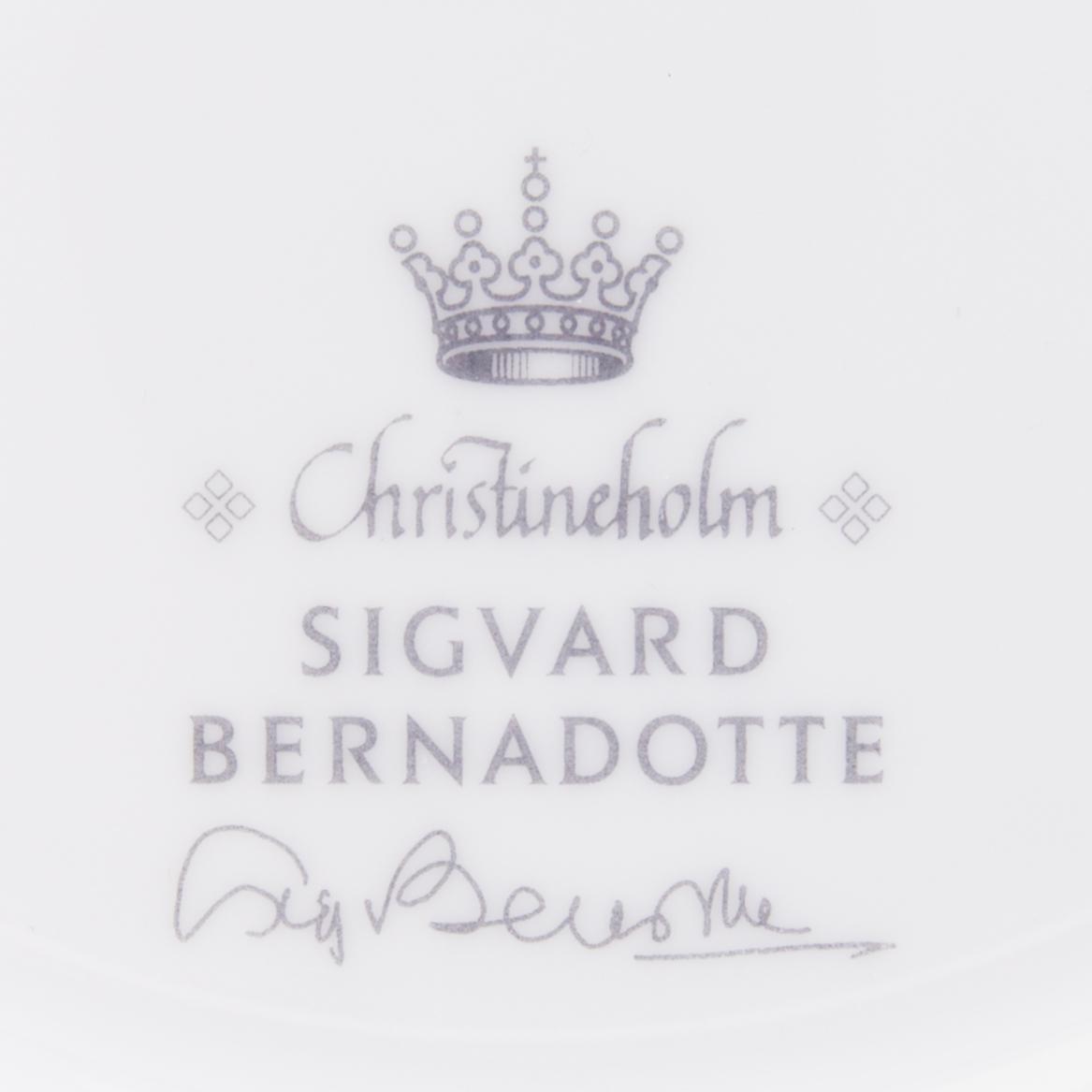 SIGVARD BERNADOTTE, MAT- och KAFFESERVIS, 91 delar, "Christineholm"/"Marianne Royal Blue".