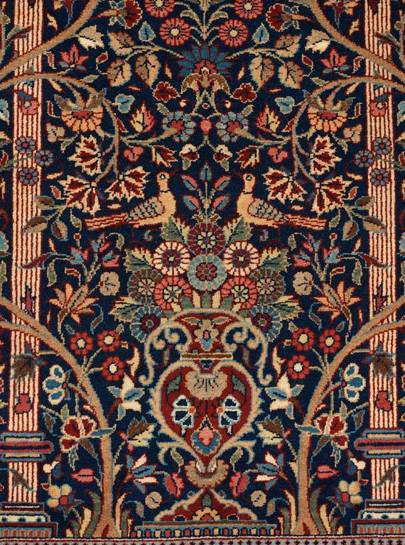SEMI-ANTIQUE KASHAN DABIR. 158 x 108 cm.