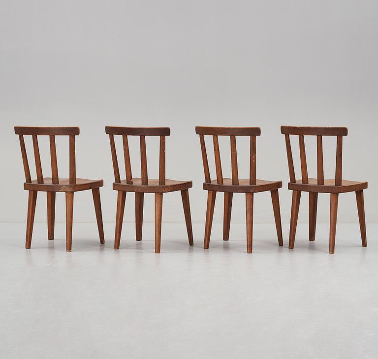 Axel Einar Hjorth, stolar, 4 st, "Utö", Nordiska Kompaniet 1930-tal.