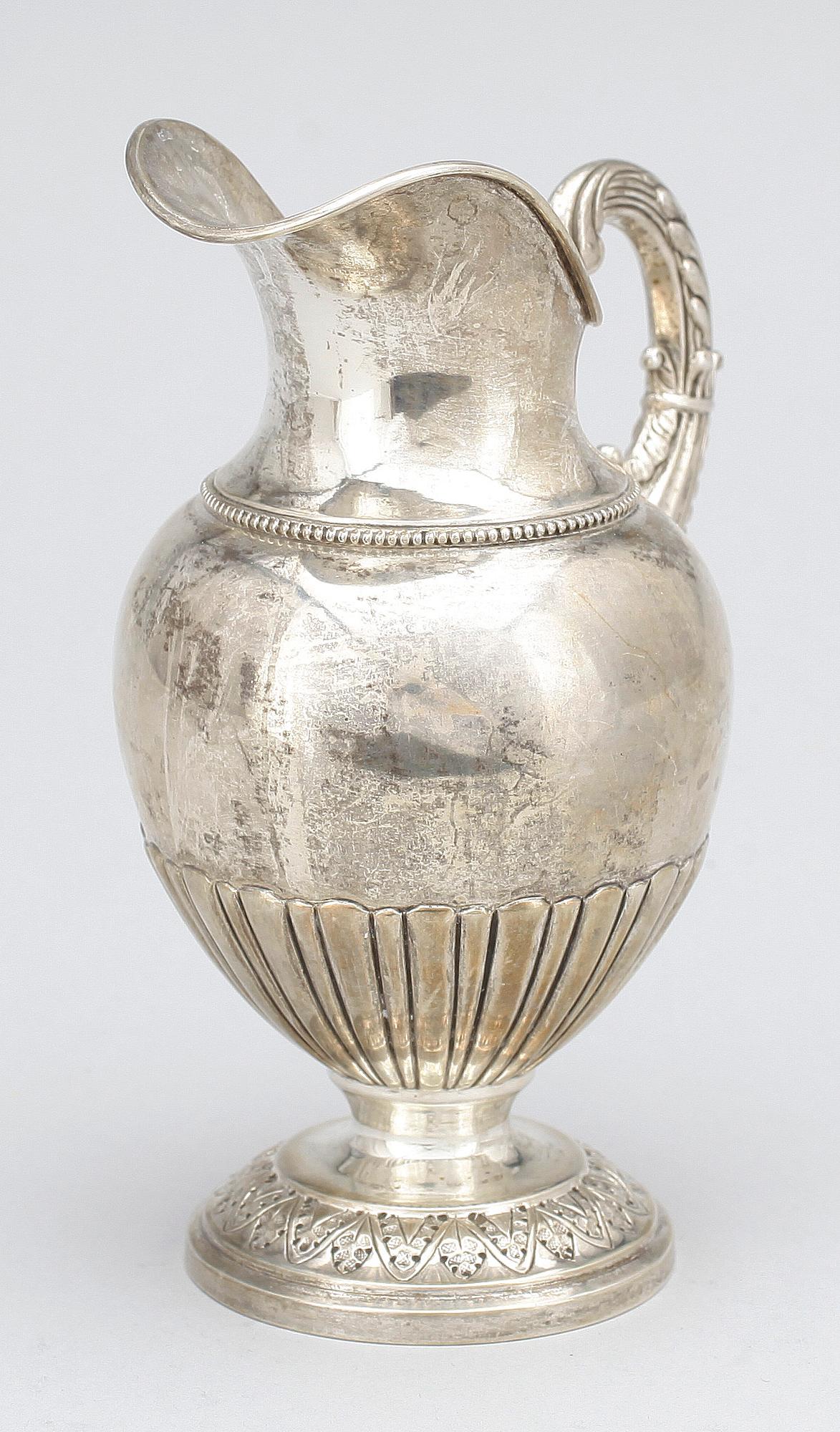 GRÄDDKANA, silver, C G Hallberg, Stockholm, 1889. Vikt 184 gr.