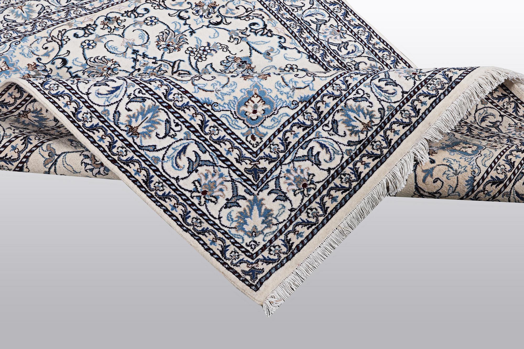 A rug, Nain, part silk, sk 9 LAA, ca 209 x 146 cm.