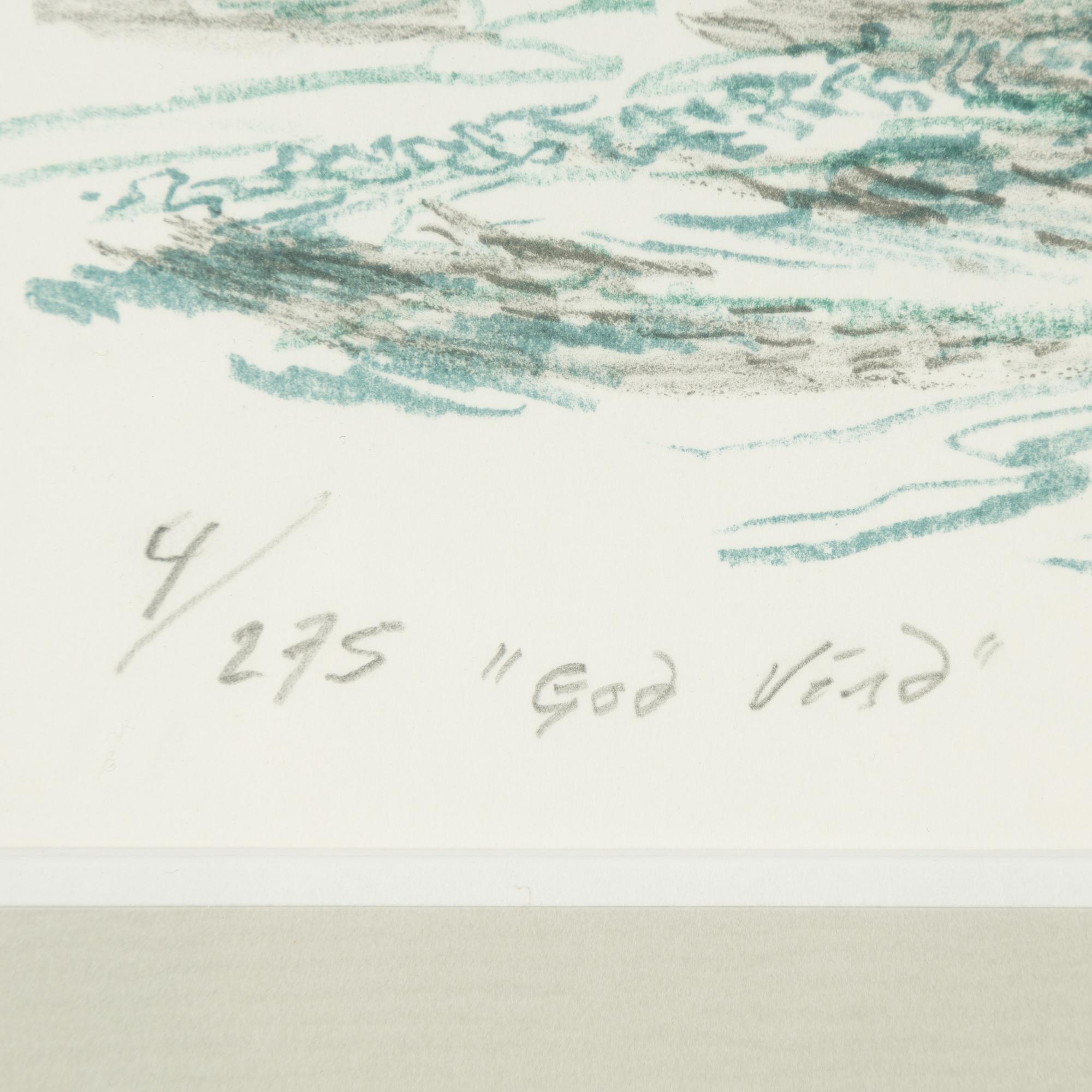 Roland Svensson, lithograph in colours, signed 4/275.