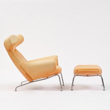 Hans J. Wegner, an “Ox Chair” with footstool, Erik Jørgensen, Denmark.