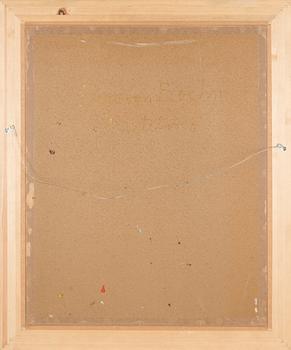 Eero von Boehm, oil on board, signed.
