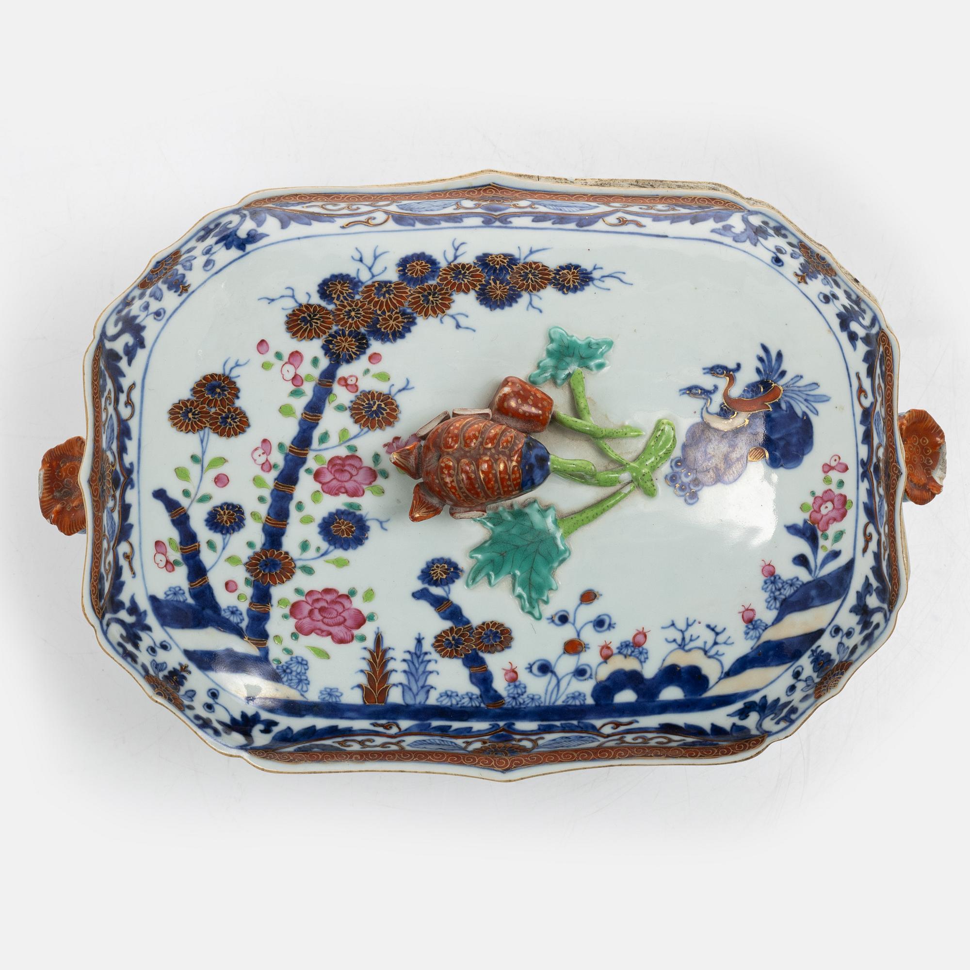 Terrin, exportporslin, Kina, Qianlong (1736-95).