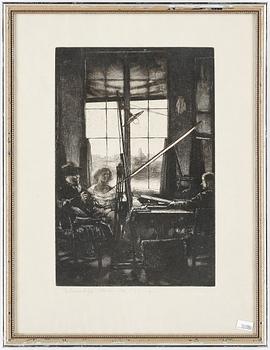 Axel Fridell · AXEL FRIDELL, etsning, utförd 1932, (Föreningen för grafisk konst 1943)