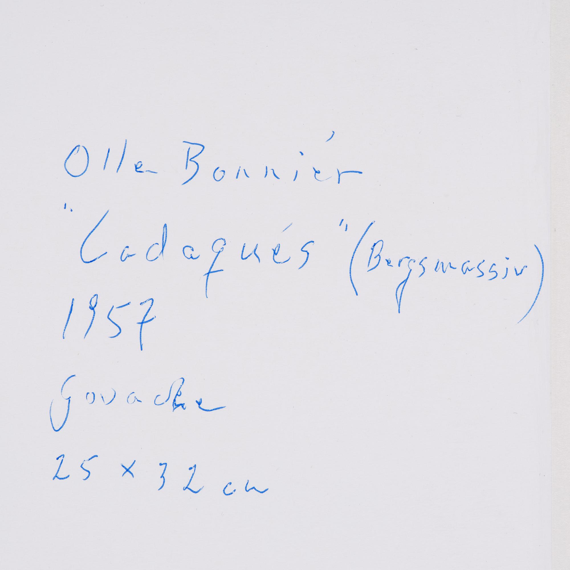 Olle Bonniér, "Cadaqués (Bergsmassiv)".