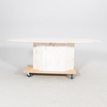 A late 1900s marble dining table.