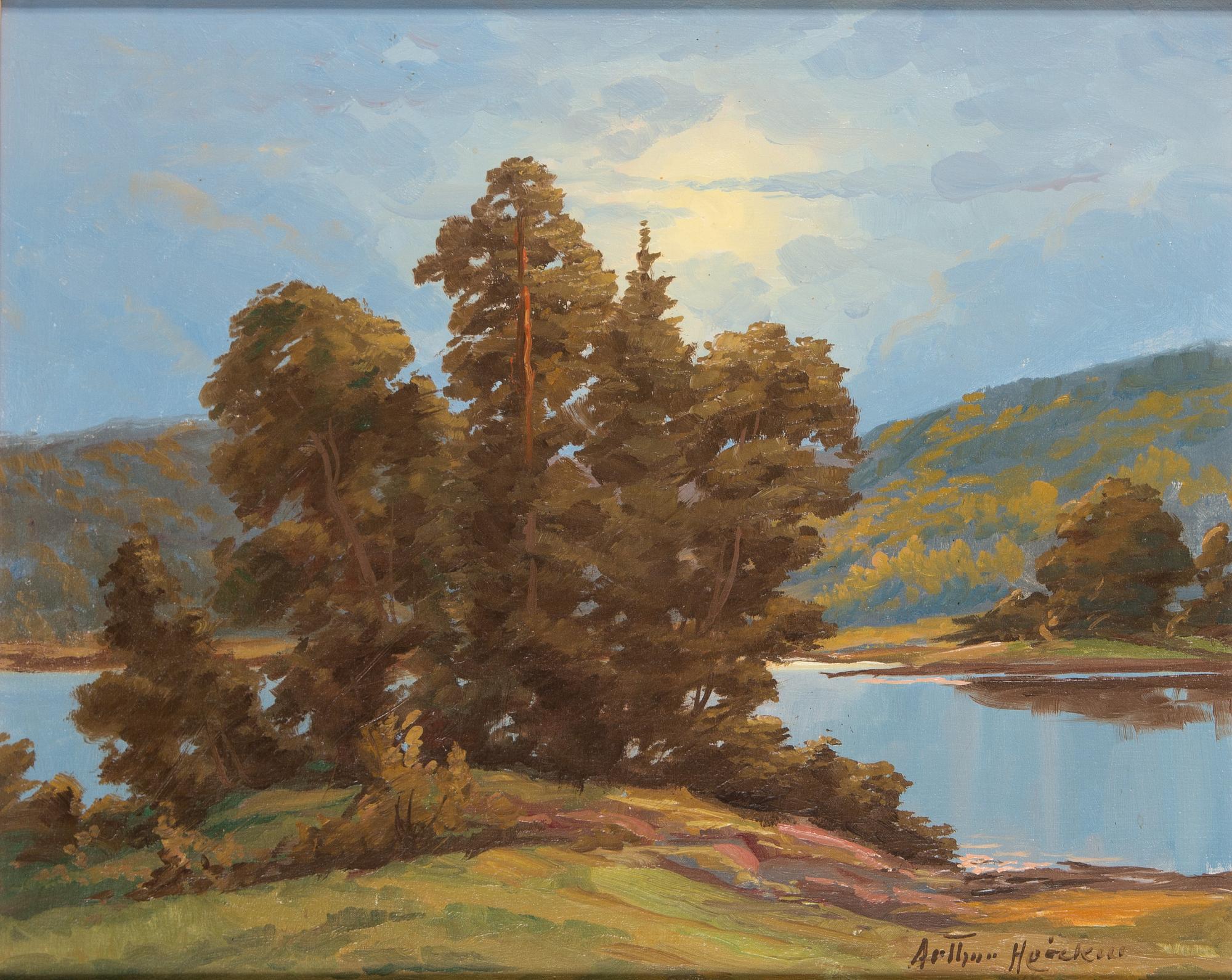 Arthur Heickell, oil on canvas, signed.