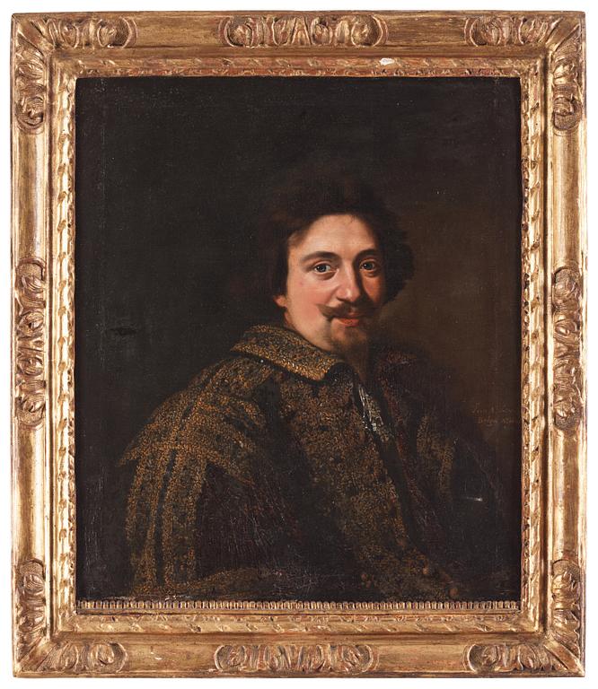 Abraham de Vries, attributed to, Man in a jacket with gold embroidery.