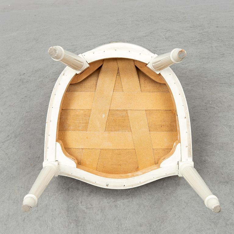 A set of 12 Swedish chairs, gustavian style, for NK (Nordiska Kompaniet), mid 20th century.