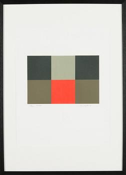 Juhana Blomstedt, serigrafia, signeerattu ja päivätty -95, numeroitu 128/200.