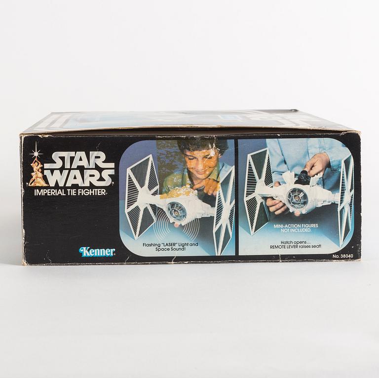 STAR WARS, Imperial Tie fighter i kartong, Kenner, 1978.