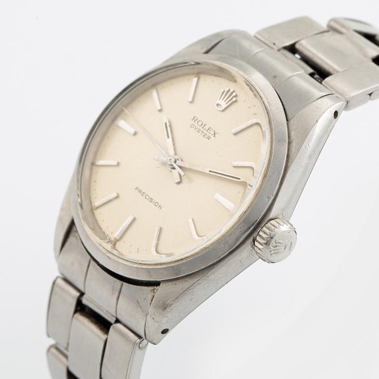 Rolex, Oyster, Precision, wristwatch, 34,5 mm.
