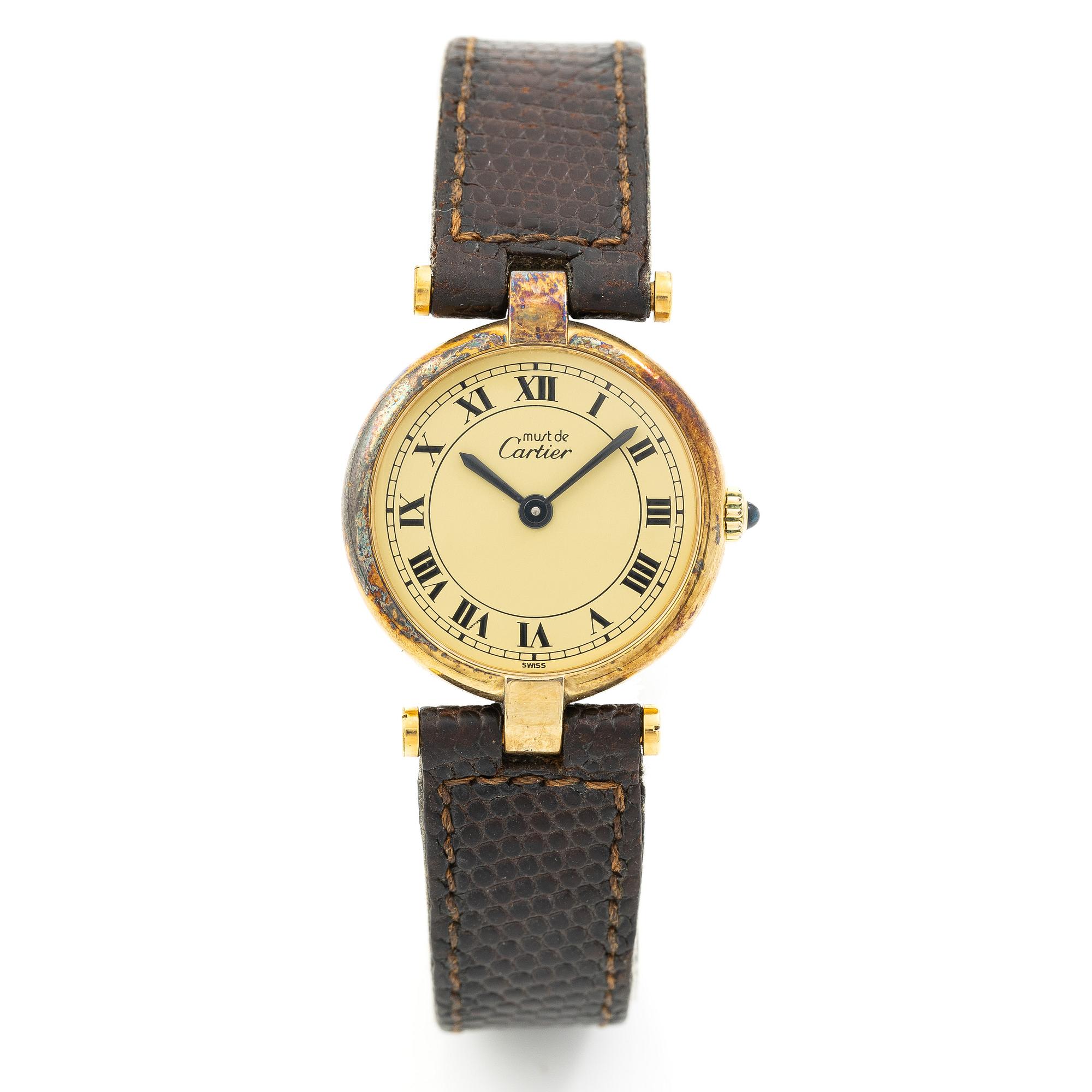 must de Cartier, Vendôme, wristwatch, 24 mm.