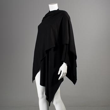 A black cottonponcho by Ralph Lauren.