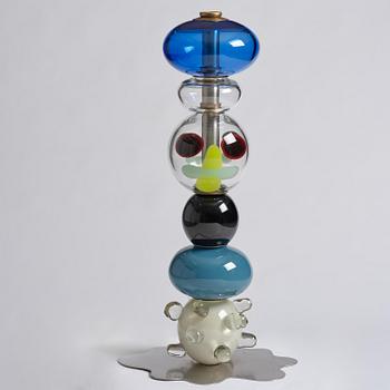Frida Fjellman, “Totem Buddie no 03”, a unique glass sculpture/vase, Kosta Boda, 2021.