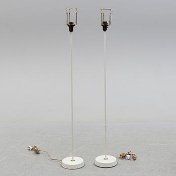 FLOOR LAMPS, a pair, Sweden, Möllers Armatur, Eskilstuna, probably 1960s.