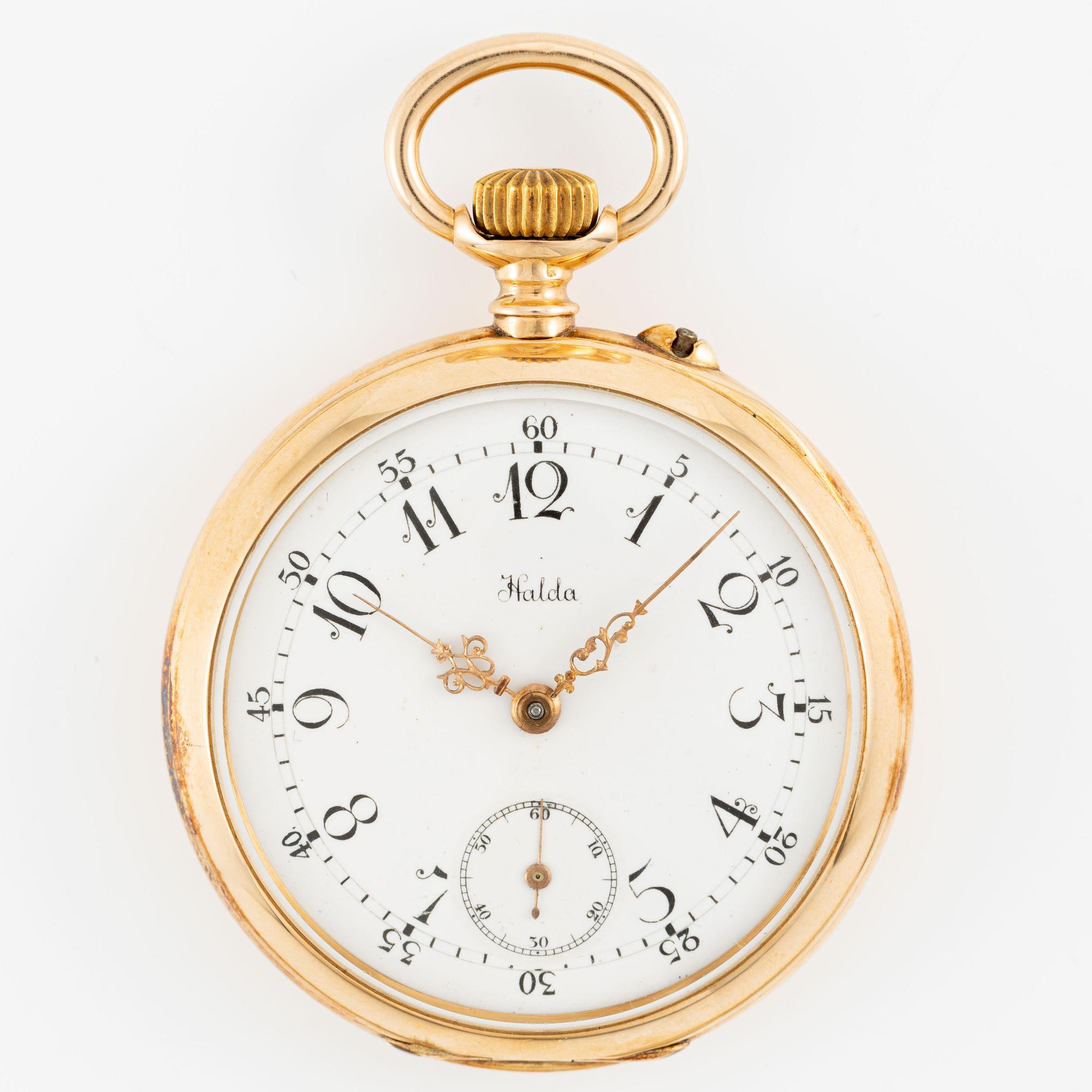 Halda, pocket watch, 40 mm.