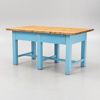 A country style kitchen table, 20th century.
